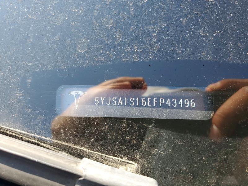 Продажа на аукционе авто 2014 Tesla Model S, vin: 5YJSA1S16EFP43496, номер лота: 52312436