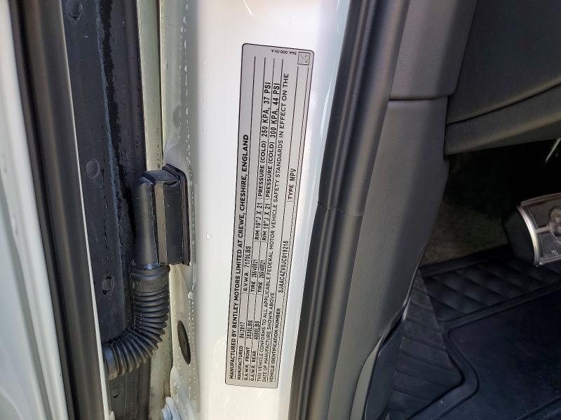 Продаж на аукціоні авто 2018 Bentley Bentayga, vin: SJAAC4ZV0JC019215, номер лоту: 54397316