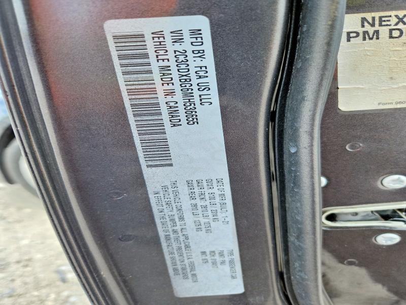 Продажа на аукционе авто 2021 Dodge Charger, vin: 2C3CDXBG6MH536655, номер лота: 54777046