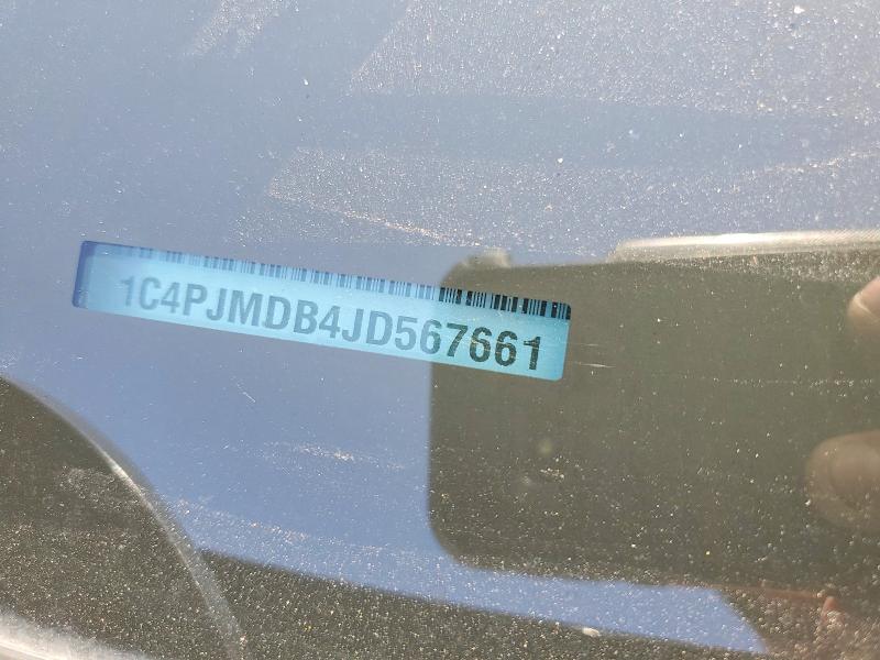Aukcja sprzedaży 2018 Jeep Cherokee, vin: 1C4PJMDB4JD567661, numer aukcji: 48282276