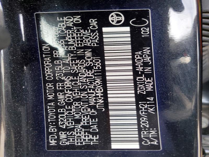 Продаж на аукціоні авто 2021 Toyota C-hr, vin: JTNKHMBX9M1115601, номер лоту: 51998186