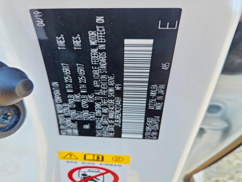 2019 Lexus Nx მანქანა იყიდება აუქციონზე, vin: JTJBJRBZ9K2124469, აუქციონის ნომერი: 52656606