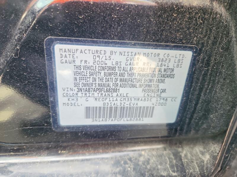 53399536 :رقم المزاد ، 3N1AB7AP0FL682881 vin ، 2015 Nissan Sentra مزاد بيع