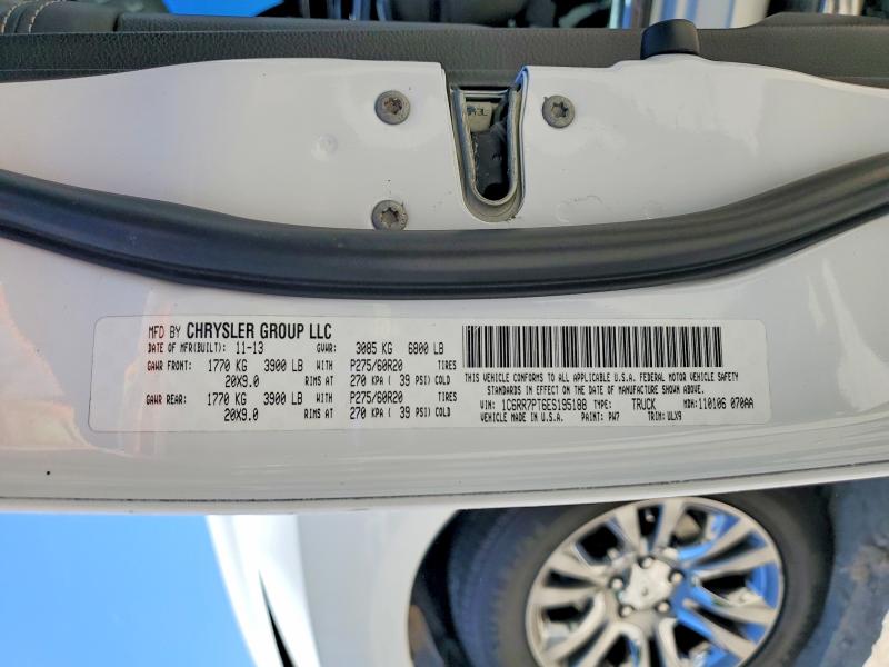 Продажа на аукционе авто 2014 Ram 1500, vin: 1C6RR7PT6ES195188, номер лота: 53138516