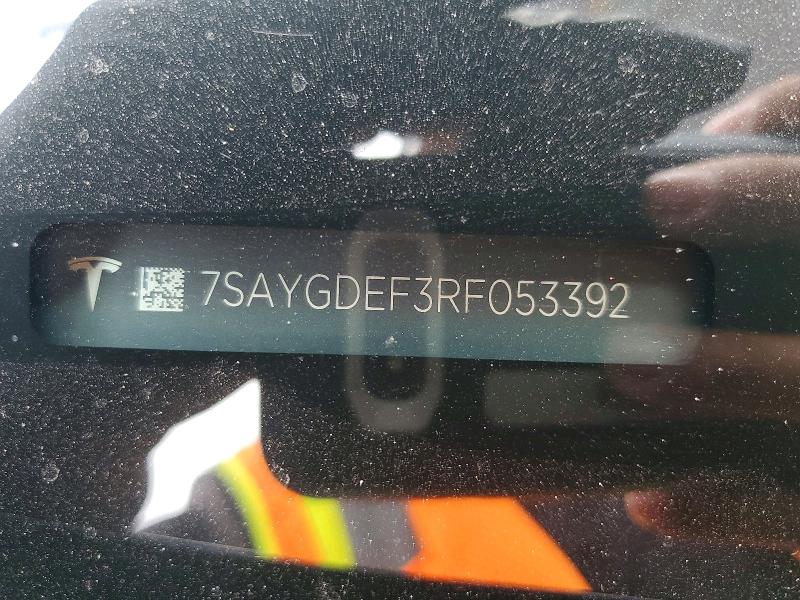 Продаж на аукціоні авто 2024 Tesla Model Y, vin: 7SAYGDEF3RF053392, номер лоту: 52191956
