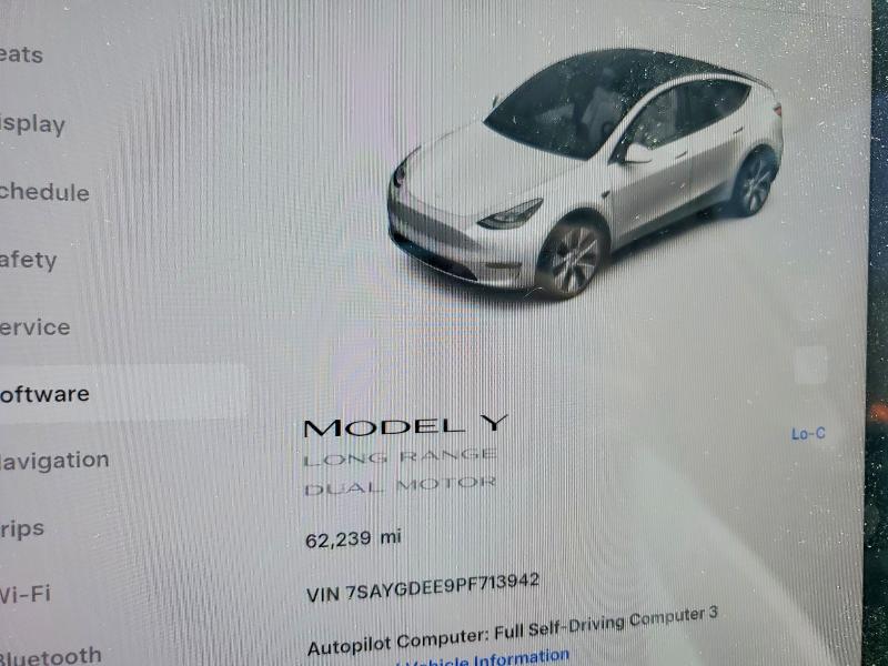 2023 Tesla Model Y მანქანა იყიდება აუქციონზე, vin: 7SAYGDEE9PF713942, აუქციონის ნომერი: 54351686