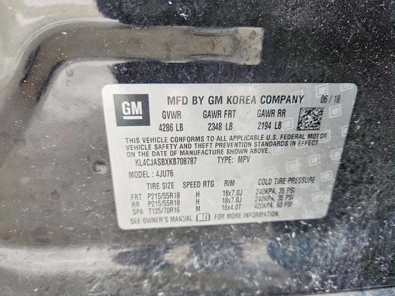 Aukcja sprzedaży 2019 Buick Encore, vin: KL4CJASBXKB708787, numer aukcji: 52469996