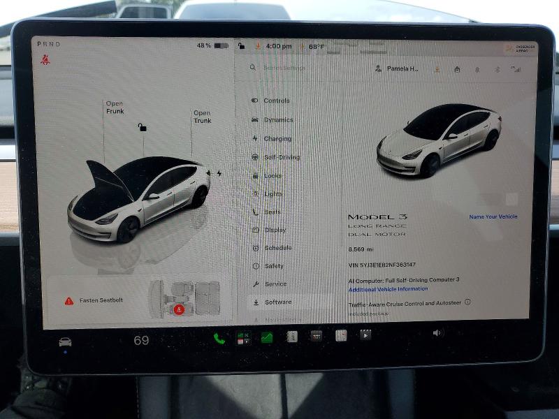 Aukcja sprzedaży 2022 Tesla Model 3, vin: 5YJ3E1EB2NF363147, numer aukcji: 54661096
