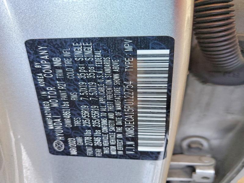 52395536 :رقم المزاد ، KM8JECA15PU122754 vin ، 2023 Hyundai Tucson مزاد بيع