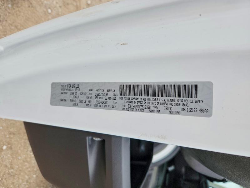 Aukcja sprzedaży 2019 Ram Promaster 2500, vin: 3C6TRVPG3KE512338, numer aukcji: 54133726