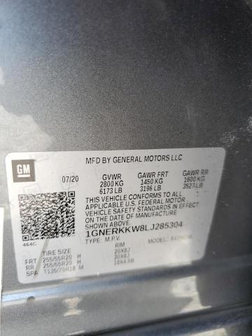 Продаж на аукціоні авто 2020 Chevrolet Traverse, vin: 1GNERKKW8LJ285304, номер лоту: 54451446