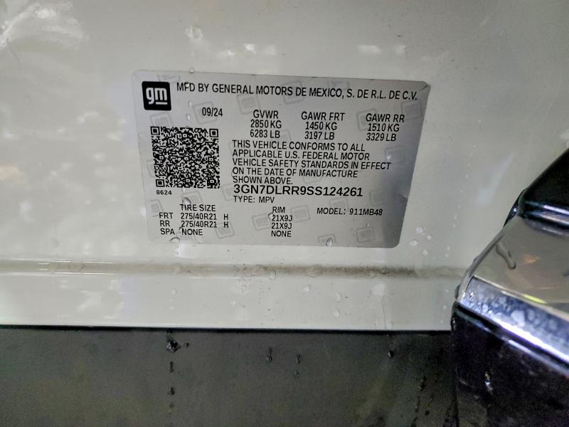 52097016 :رقم المزاد ، 3GN7DLRR9SS124261 vin ، 2025 Chevrolet Equinox مزاد بيع
