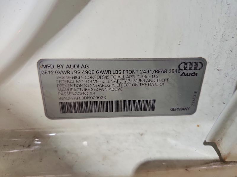 Продаж на аукціоні авто 2013 Audi A4, vin: WAUFFAFL3DN009023, номер лоту: 53801076