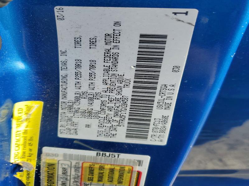 2016 Toyota Tundra მანქანა იყიდება აუქციონზე, vin: 5TFRW5F17GX204587, აუქციონის ნომერი: 54719386