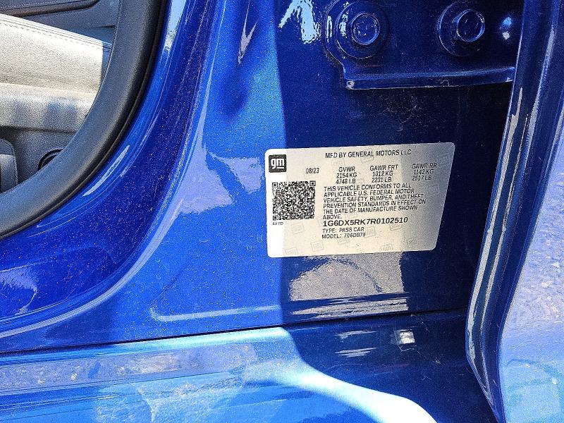 2024 Cadillac Ct5 მანქანა იყიდება აუქციონზე, vin: 1G6DX5RK7R0102510, აუქციონის ნომერი: 53281956