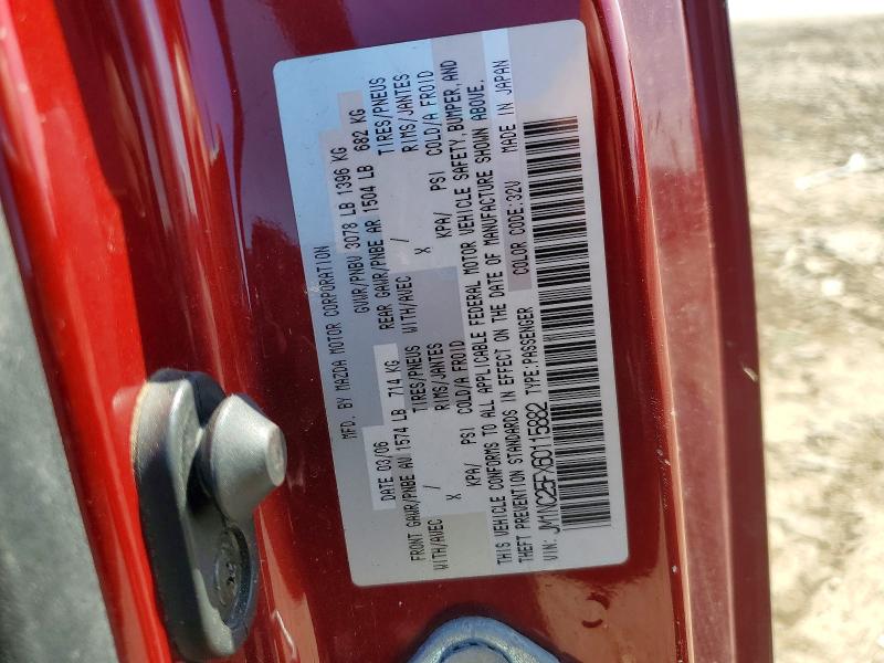 Aukcja sprzedaży 2006 Mazda Mx-5 Miata, vin: JM1NC25FX60115882, numer aukcji: 54061196