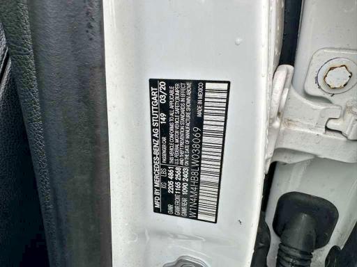 Aukcja sprzedaży 2020 Mercedes-benz Glb, vin: W1N4M4HB8LW038069, numer aukcji: 51380386