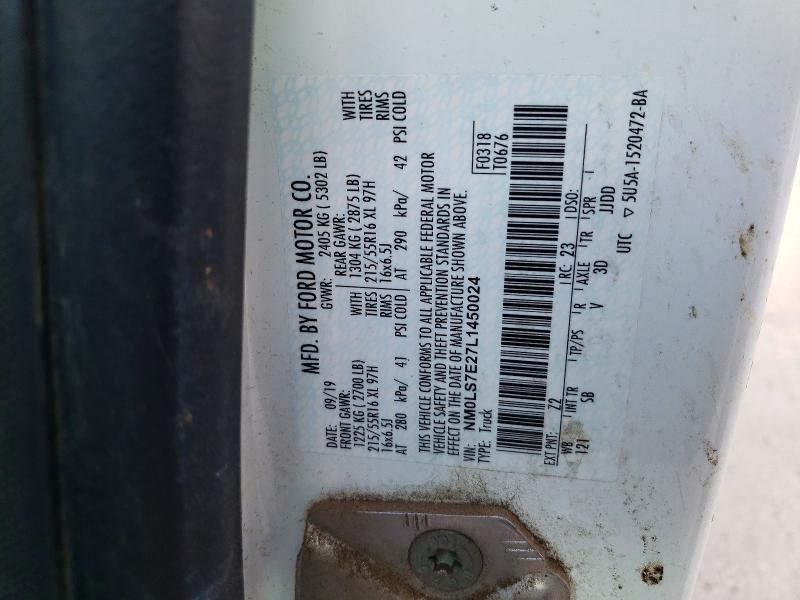 Продажа на аукционе авто 2020 Ford Transit Connect, vin: NM0LS7E27L1450024, номер лота: 54980526