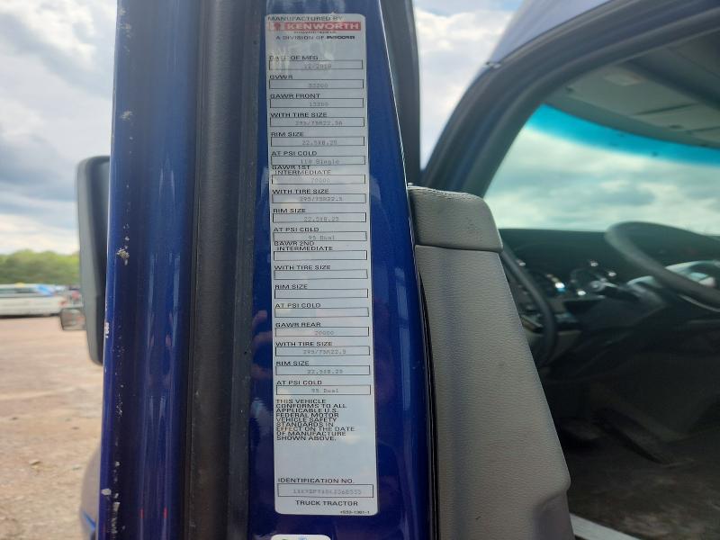 Продаж на аукціоні авто 2019 Kenworth Construction, vin: 1XKYDP9X0KJ368535, номер лоту: 54291666