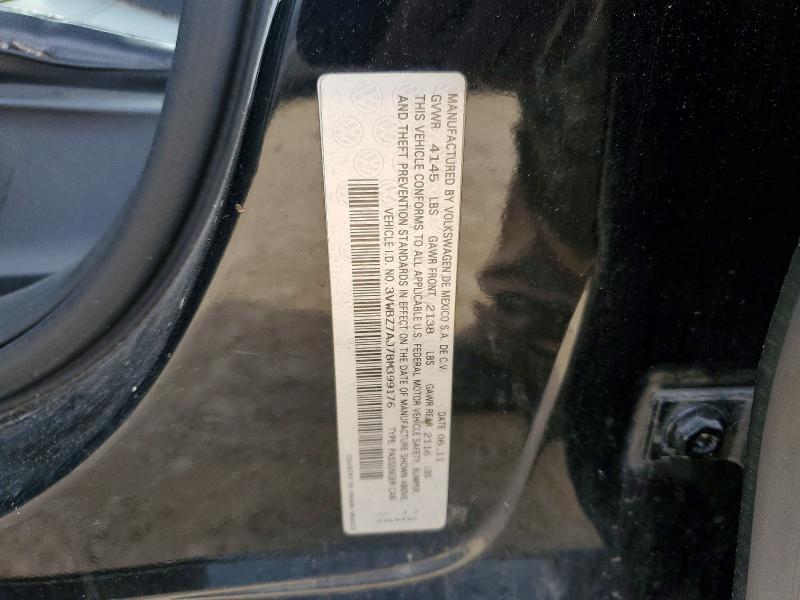 Aukcja sprzedaży 2011 Volkswagen Jetta, vin: 3VWBZ7AJ7BM399176, numer aukcji: 54355596
