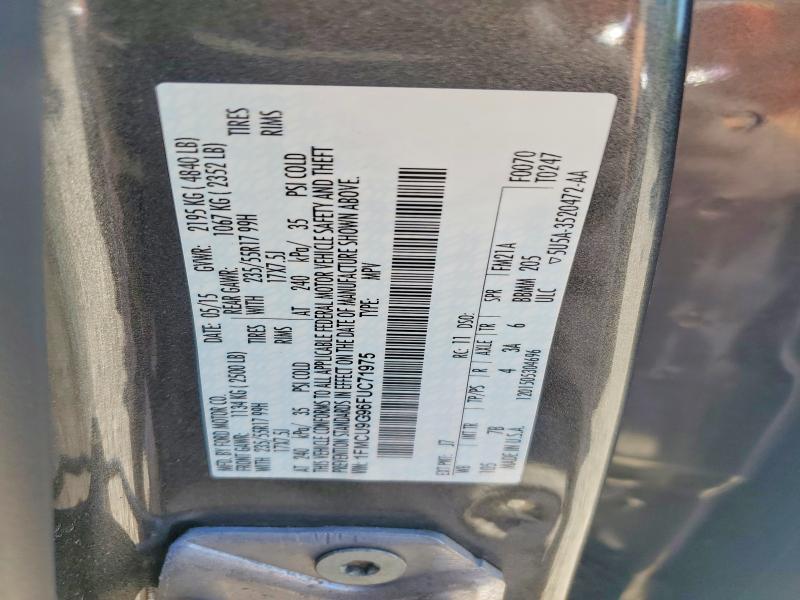 Продажа на аукционе авто 2015 Ford Escape, vin: 1FMCU9G96FUC71975, номер лота: 54668956