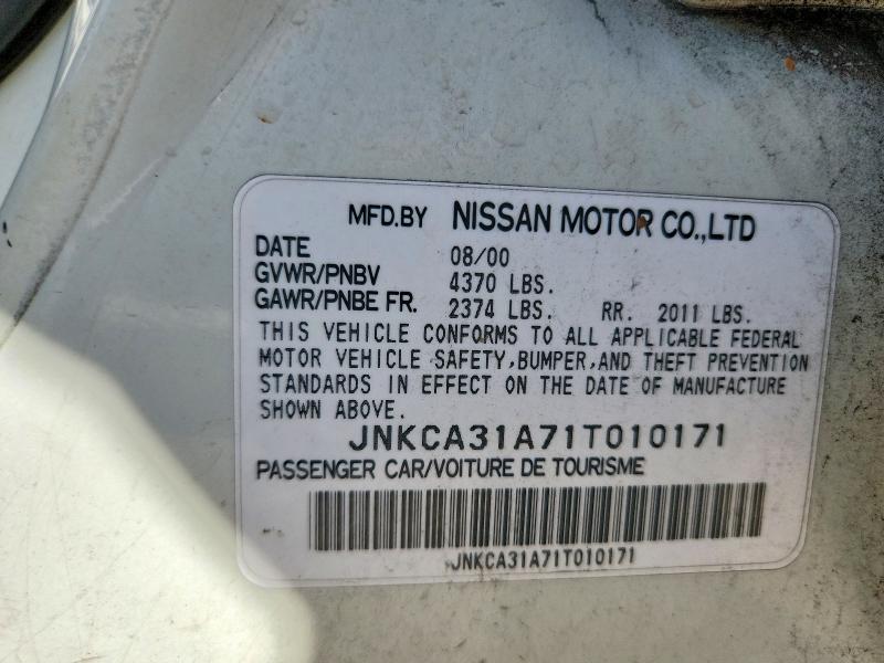Продажа на аукционе авто 2001 Infiniti I30, vin: JNKCA31A71T010171, номер лота: 54088546