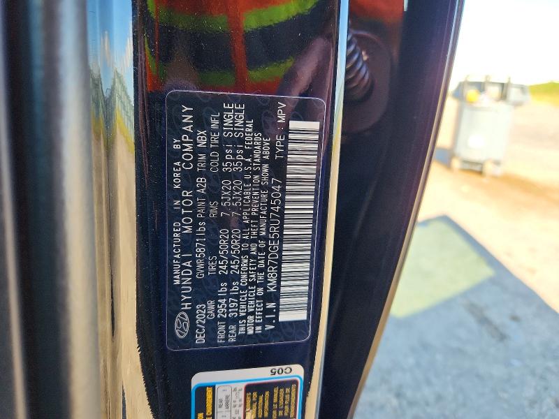 Aukcja sprzedaży 2024 Hyundai Palisade, vin: KM8R7DGE5RU745047, numer aukcji: 53412616