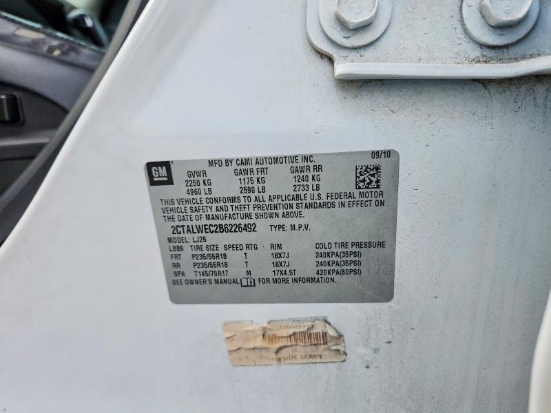 2011 Gmc Terrain მანქანა იყიდება აუქციონზე, vin: 2CTALWEC2B6226492, აუქციონის ნომერი: 54275536