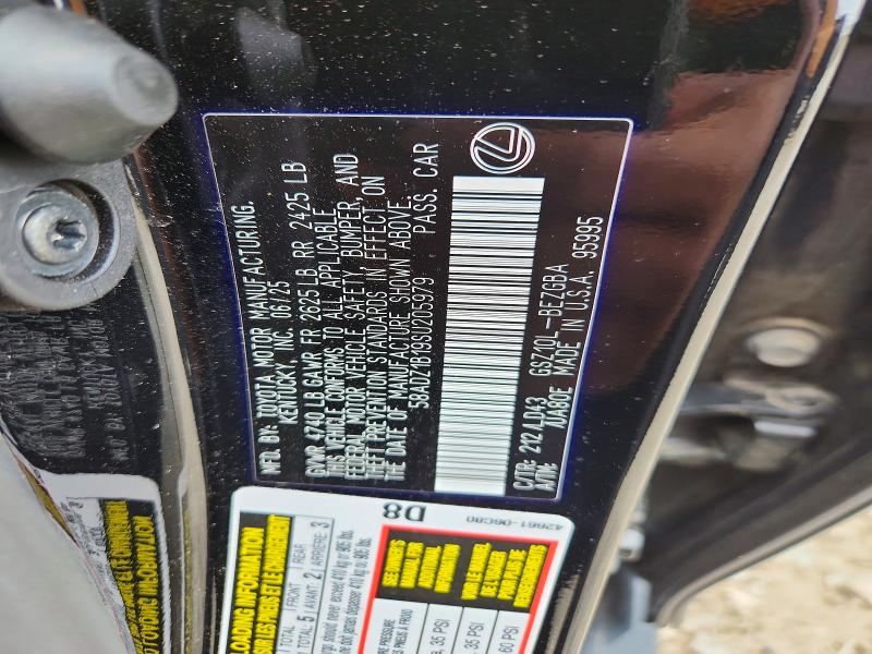 Aukcja sprzedaży 2025 Lexus Es 350, vin: 58ADZ1B19SU205979, numer aukcji: 54609536