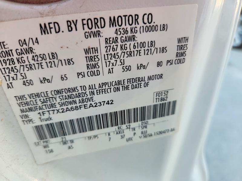 Продажа на аукционе авто 2015 Ford F250, vin: 1FT7X2A68FEA23742, номер лота: 50248266