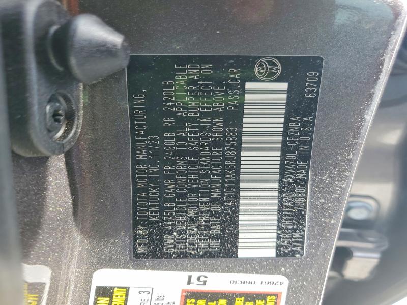 Aukcja sprzedaży 2024 Toyota Camry, vin: 4T1C11AK5RU875883, numer aukcji: 53219756