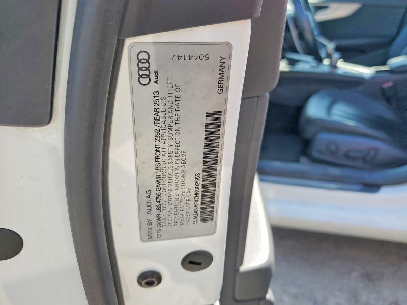 Aukcja sprzedaży 2017 Audi A4, vin: WAUANAF47HN002653, numer aukcji: 53082116