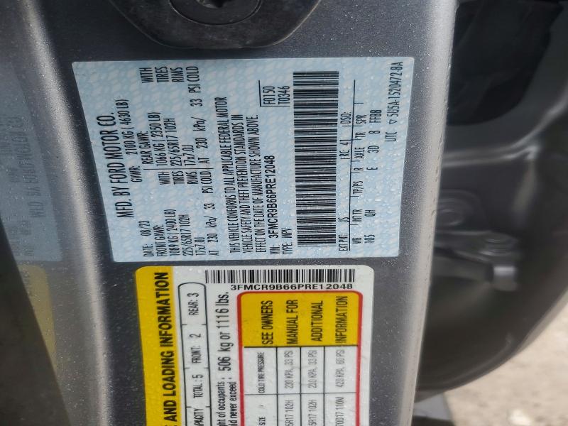 2023 Ford Bronco Sport მანქანა იყიდება აუქციონზე, vin: 3FMCR9B66PRE12048, აუქციონის ნომერი: 52542316