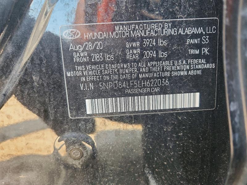 Продажа на аукционе авто 2020 Hyundai Elantra, vin: 5NPD84LF5LH622036, номер лота: 53286386