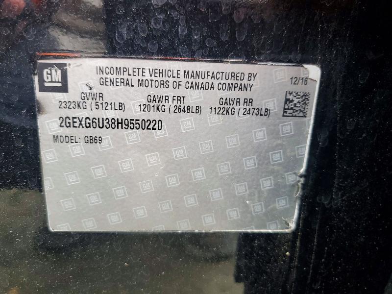 53455516 :رقم المزاد ، 2GEXG6U38H9550220 vin ، 2017 Cadillac Xts مزاد بيع