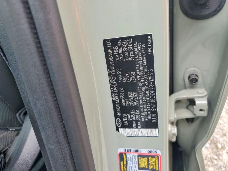 54413916 :رقم المزاد ، 5NTJEDDF2RH125515 vin ، 2024 Hyundai Santa Cruz مزاد بيع