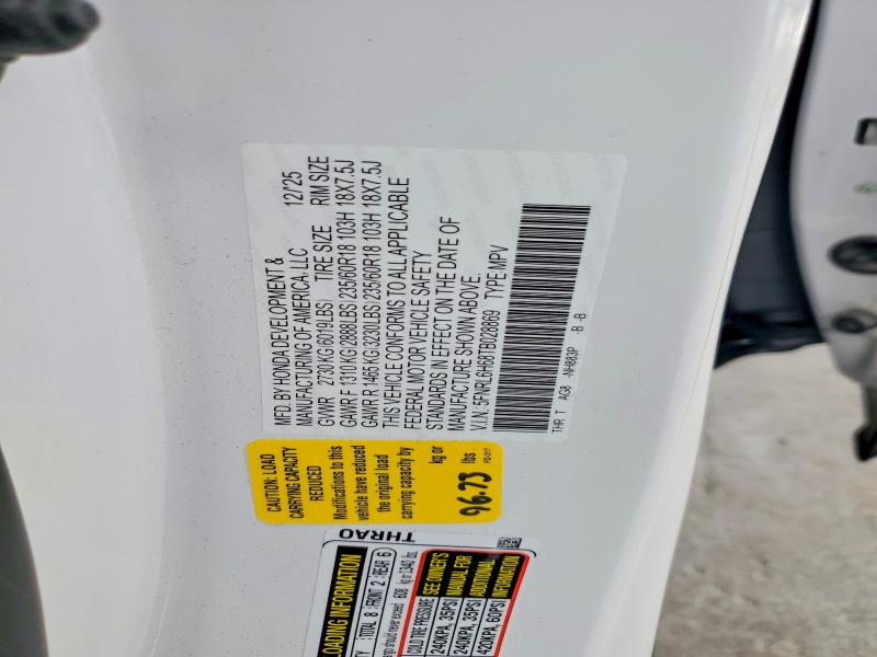 Продажа на аукционе авто 2026 Honda Odyssey, vin: 5FNRL6H68TB028869, номер лота: 54831336