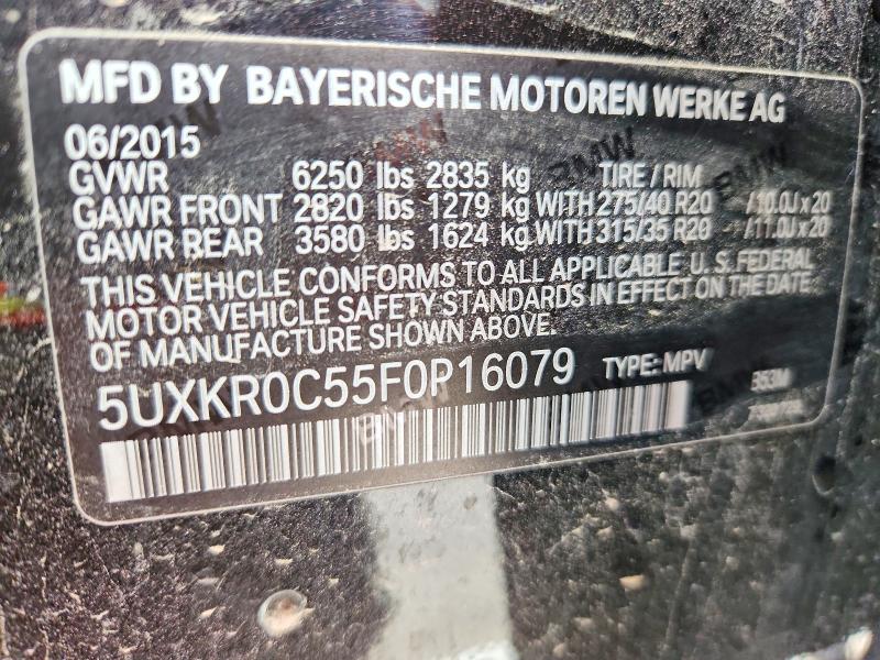 Aukcja sprzedaży 2015 Bmw X5, vin: 5UXKR0C55F0P16079, numer aukcji: 52459006