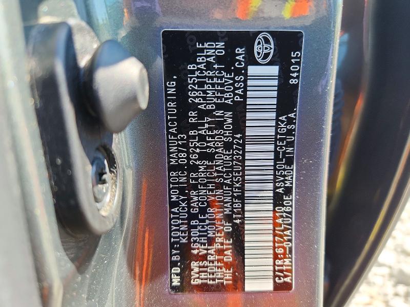 54989466 :رقم المزاد ، 4T1BF1FK5EU732724 vin ، 2014 Toyota Camry مزاد بيع