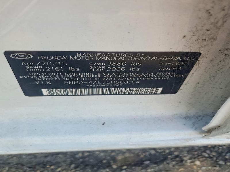Продаж на аукціоні авто 2016 Hyundai Elantra, vin: 5NPDH4AE7GH680164, номер лоту: 55098466