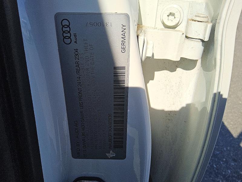 54147626 :رقم المزاد ، WAUBEGFF3KA080936 vin ، 2019 Audi A3 مزاد بيع