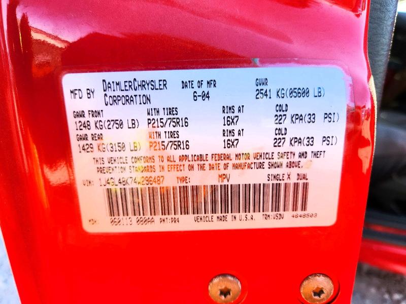 Продаж на аукціоні авто 2004 Jeep Liberty, vin: 1J4GL48K74W296487, номер лоту: 55183526