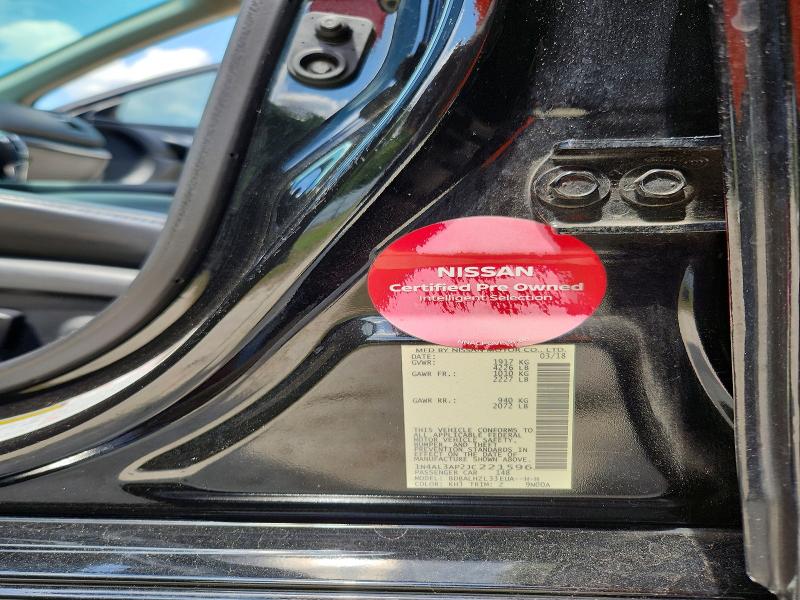 Продажа на аукционе авто 2018 Nissan Altima, vin: 1N4AL3AP2JC221596, номер лота: 54297236