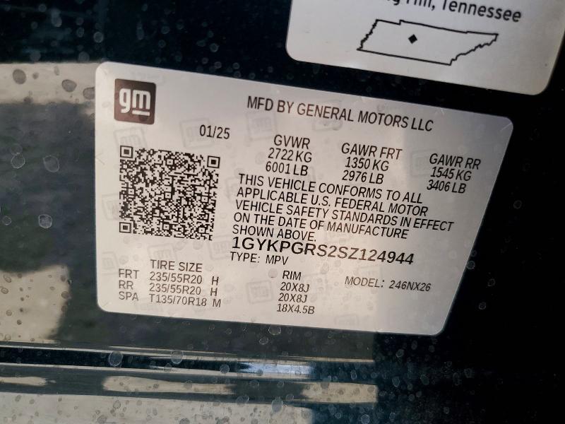 Aukcja sprzedaży 2025 Cadillac Xt6, vin: 1GYKPGRS2SZ124944, numer aukcji: 53626346