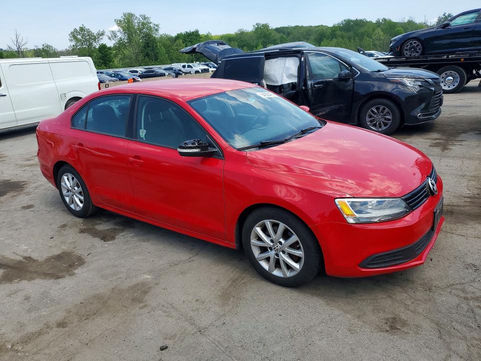 2011 Volkswagen Jetta მანქანა იყიდება აუქციონზე, vin: 3VWDZ7AJ5BM363639, აუქციონის ნომერი: 54350476