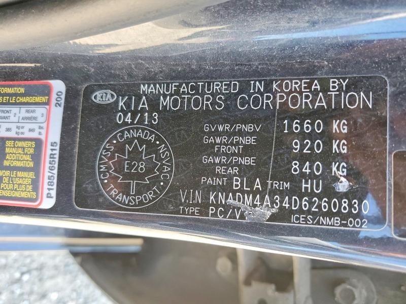 Продаж на аукціоні авто 2013 Kia Rio, vin: KNADM4A34D6260830, номер лоту: 55244896