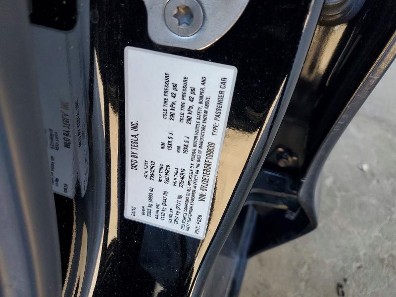 Продаж на аукціоні авто 2019 Tesla Model 3, vin: 5YJ3E1EB5KF199839, номер лоту: 53843476