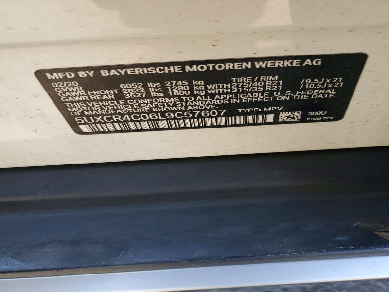 Aukcja sprzedaży 2020 Bmw X5, vin: 5UXCR4C06L9C57607, numer aukcji: 55223076