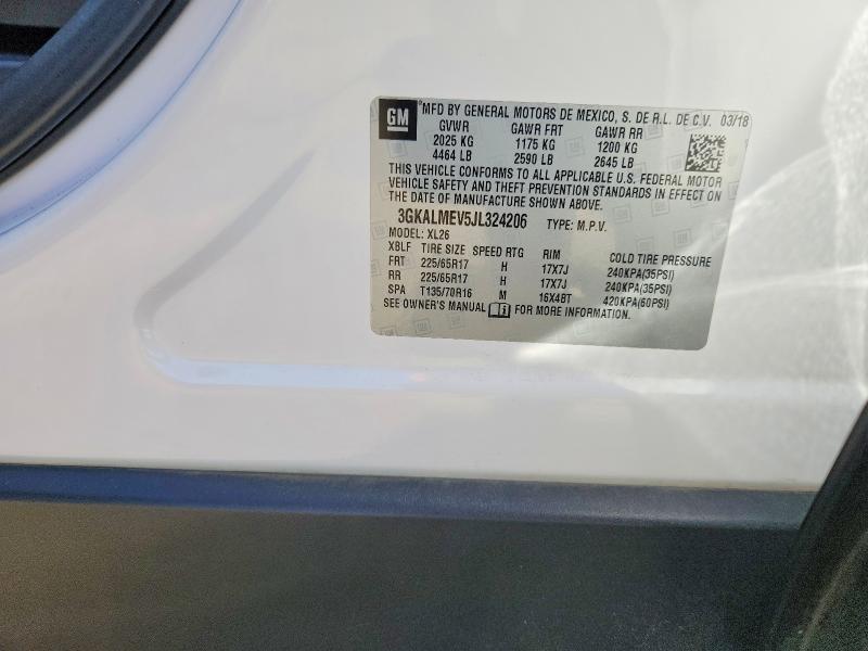 Aukcja sprzedaży 2018 Gmc Terrain, vin: 3GKALMEV5JL324206, numer aukcji: 53166936