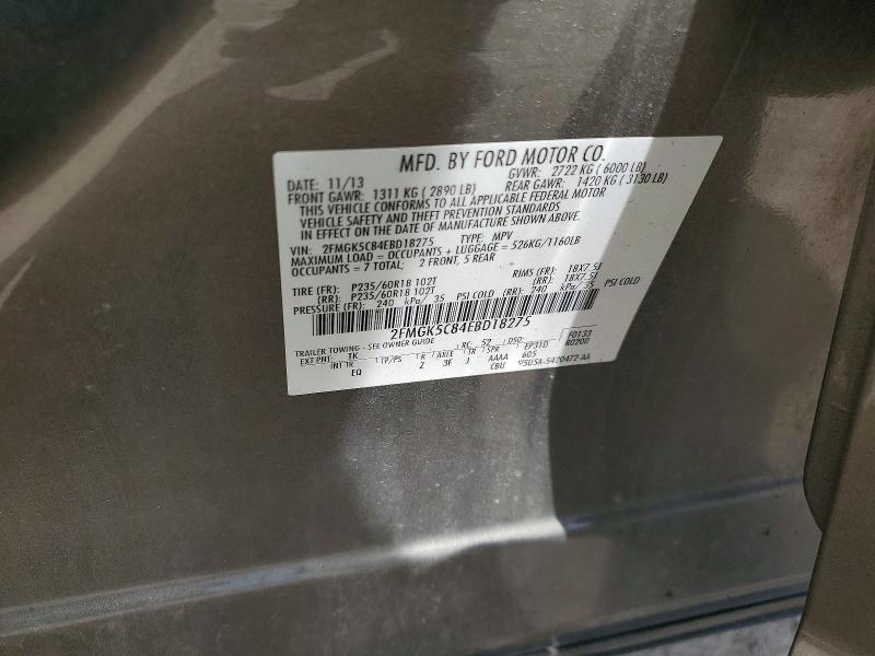 Aukcja sprzedaży 2014 Ford Flex, vin: 2FMGK5C84EBD18275, numer aukcji: 55083016